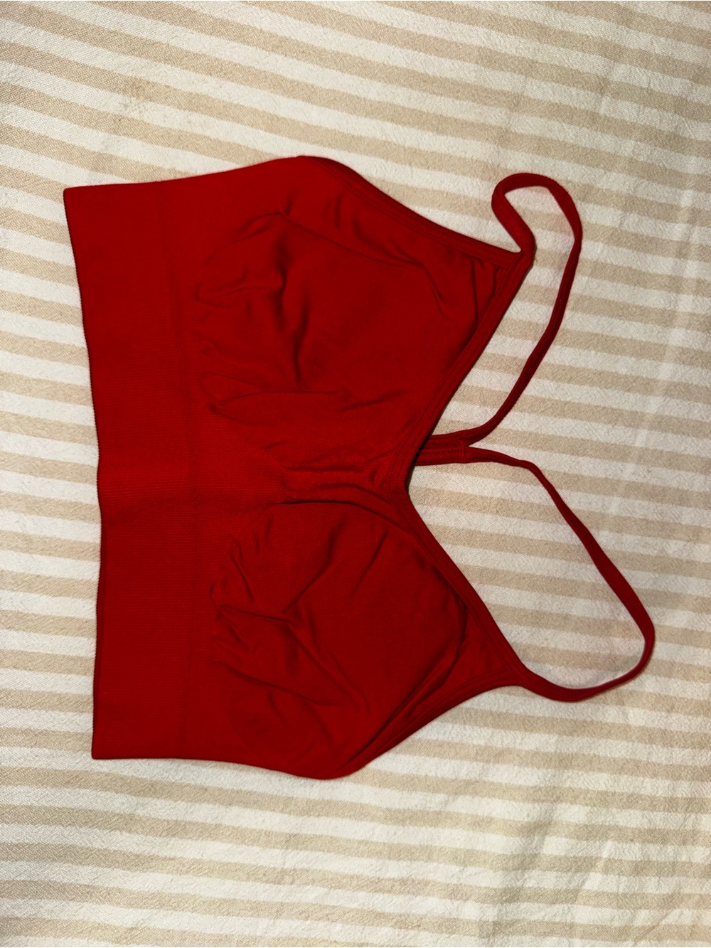 Gymshark Red Seamless Sports Bralette